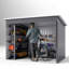 Outsunny 8.5 x 6ft Storage Shed Metal Shed Foundation Kit Window-793932441