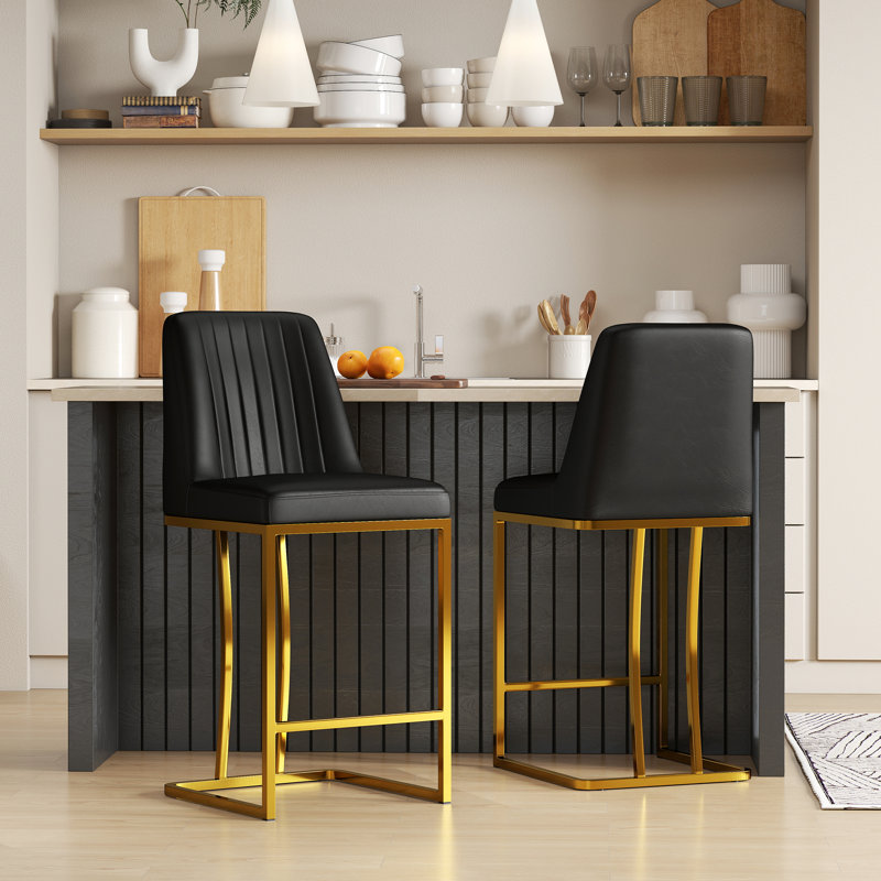 Tabouret de comptoir 25 po Branchville, Noir