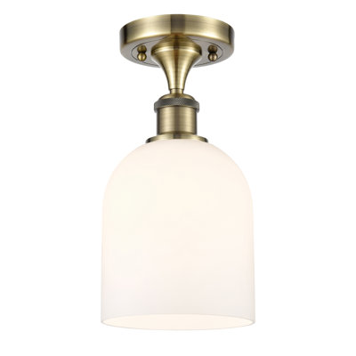 Ballston - Allysson - 1 Light 6" Semi-Flush Mount - Seedy Shade