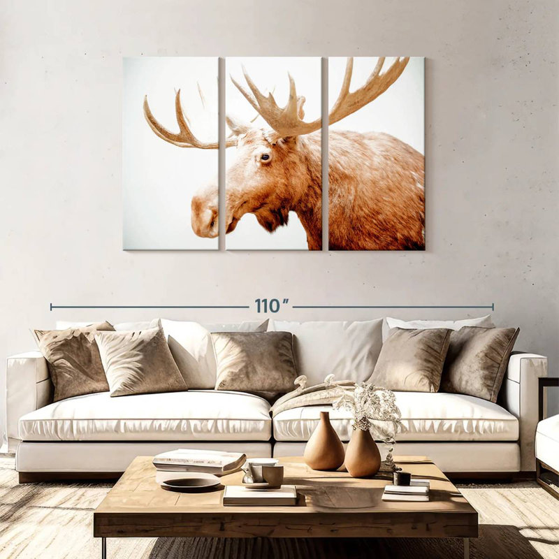 Moose Side Profile, 48" H x 74" W