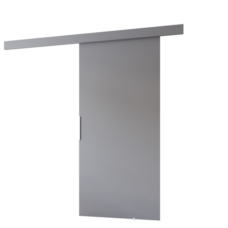 Lennen Sliding Door Prefinished, 205cm H x 106cm W x 1.6cm D, Grey