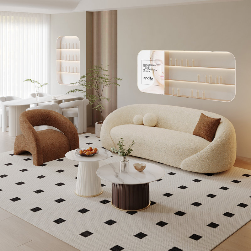 Modern and Simple Cream-style Off-white Sofa