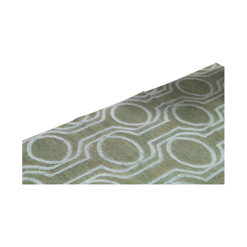 Tapis bleu clair noué à la main de haute qualité, Rectangle 7 pi 11 po x 9 pi 9 po