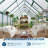 8'x16' Aluminum Frame Polycarbonate Greenhouse with Roof Vent & Gutter System-119779380