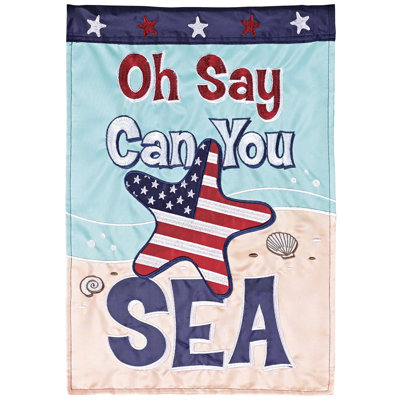 Drapeau de jardin Oh Say Can You Sea