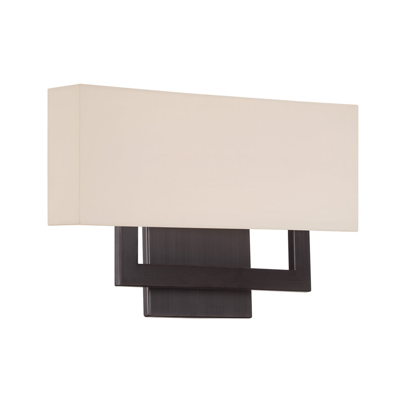 Manhattan 1 - Light Flush Mounted Sconce, Brushed Bronze