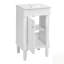 Armoire de salle de bain de style français avec rangement, lavabo en céramique, tablette réglable, charnières à fermeture douce pour les petits espaces-562050474