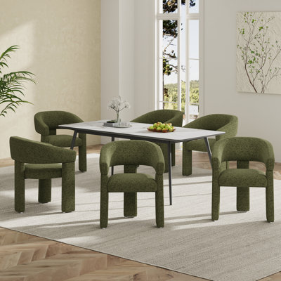 48 cm H Chenille Low Back Armchair