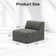 Simson Corduroy Modular 1 Armless Single Sofa with 40D Integrated Sponge