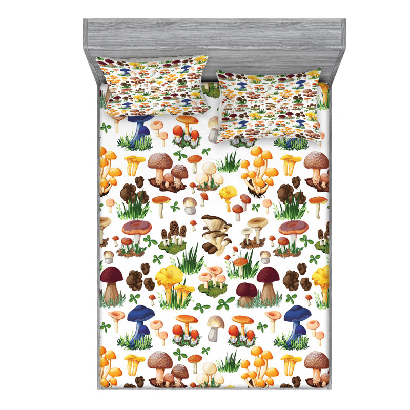 Microfiber Sheet Set, Queen Sheet Set with Fitted Sheet