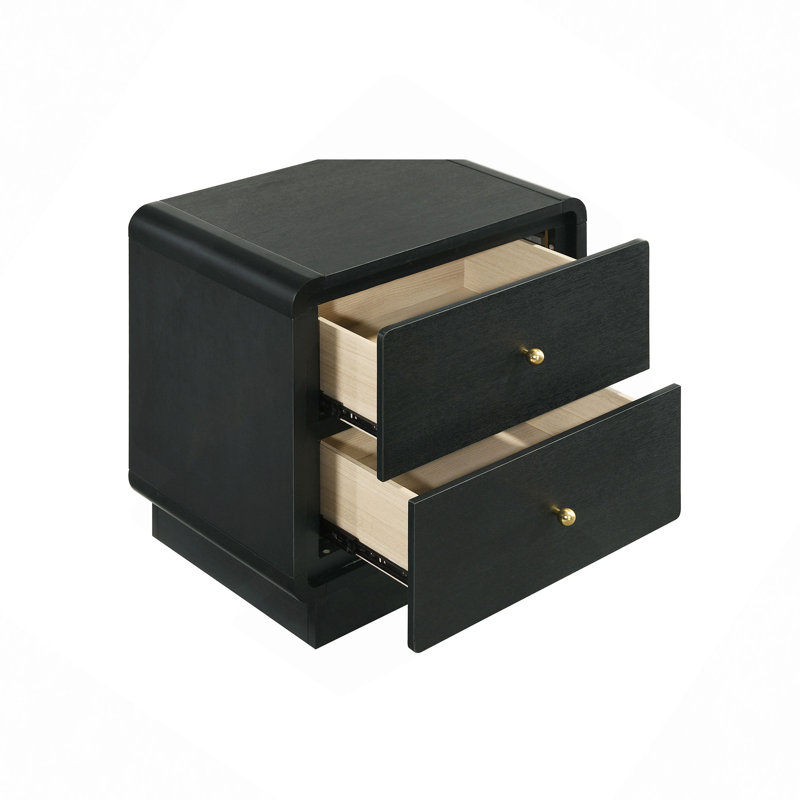 2-Drawer Nightstand Bedside Table