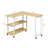 Ercan L-Shaped Metal Base Writing Desk-983651946