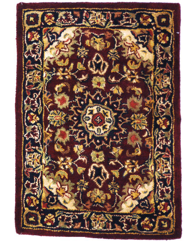 Tapis oriental en laine touffeté à la main Mcauliffe, Rectangle 2 pi x 3 pi