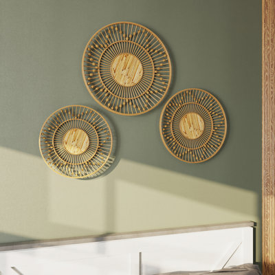 Ensemble de 3 décorations murales Layana Boho