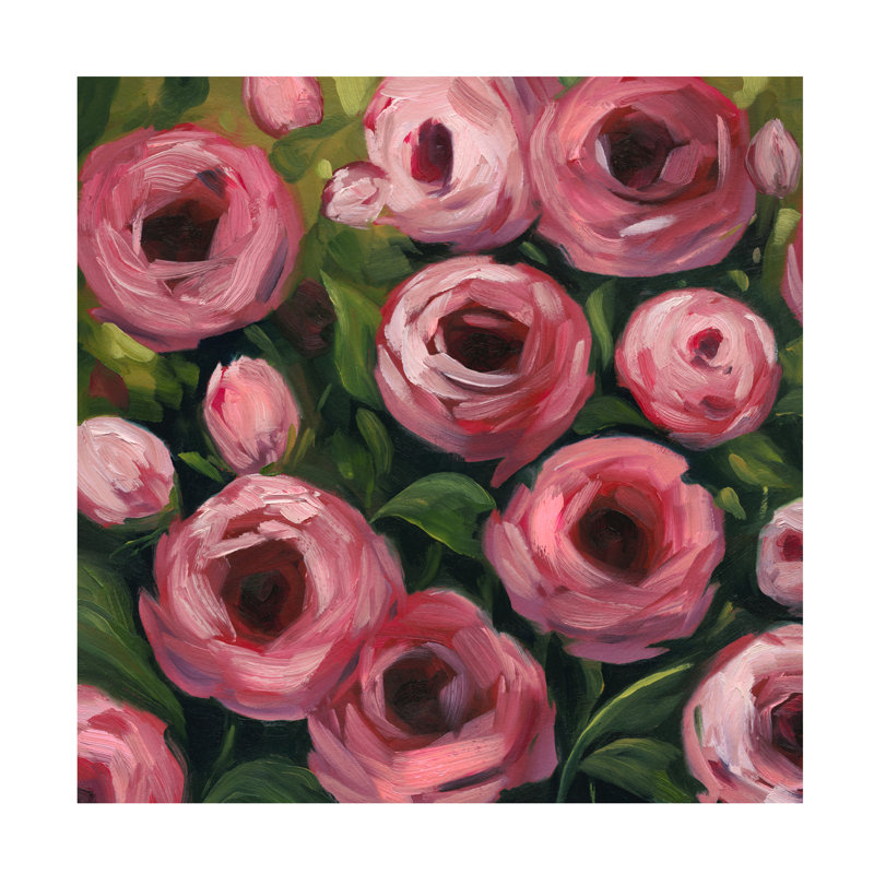 «Wiliest Roses II» sur, H 35 po x l 35 po