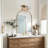 Cicel Dimmable Black Vanity Light with Mercury Glass