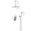 12" Ceiling - Mounted Shower Head System - Stainless Steel, Multi - Function Spray, Ideal for Full - Body Coverage-115621774