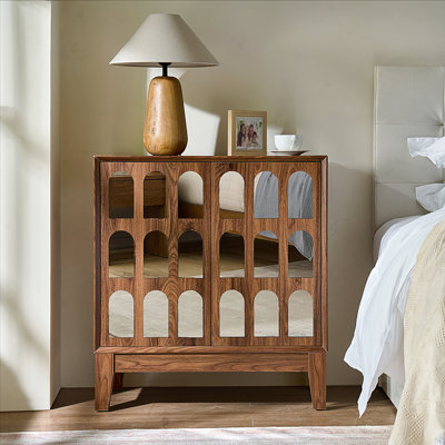 Armoire de rangement à double porte - Naturel