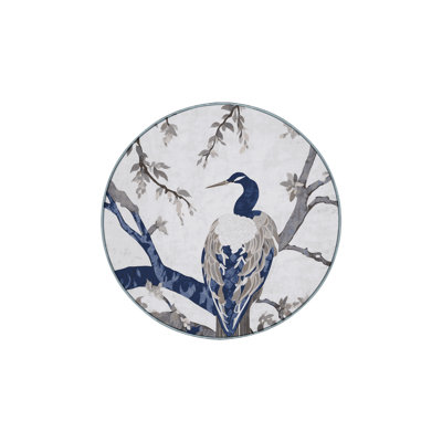 Machine Washable Blue Area Rug