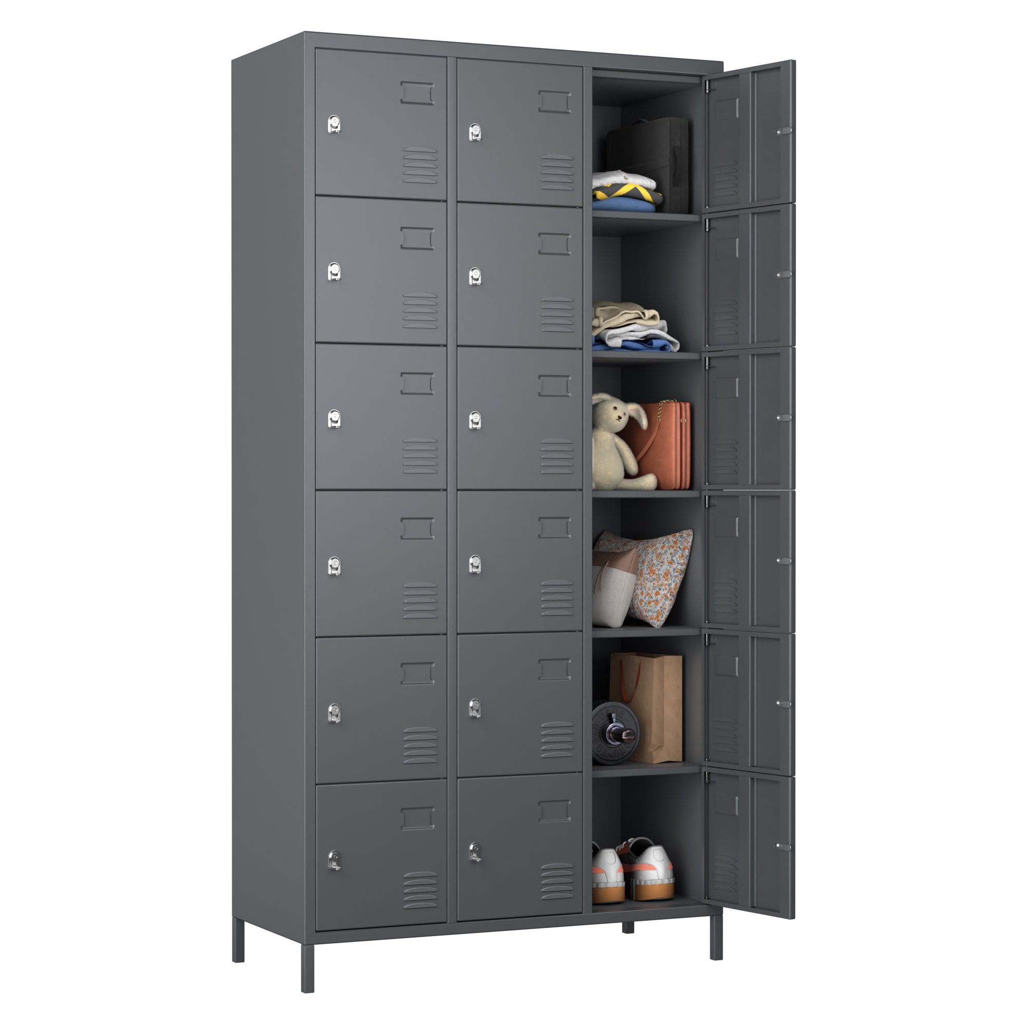 SUXXAN Employee Lockers, Storage Lockers For Employees, 72