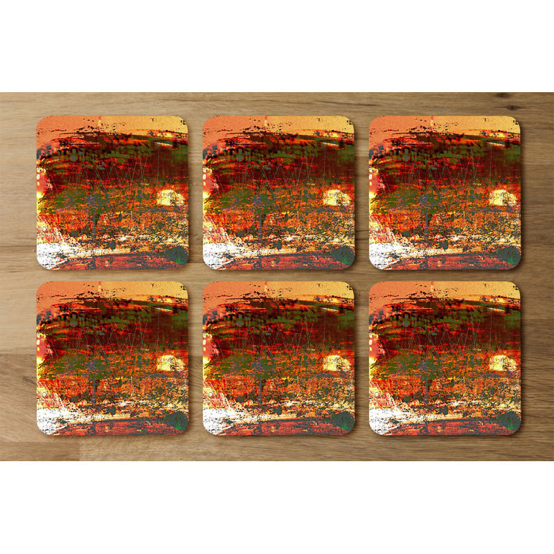 Square 6 Piece Coaster Set