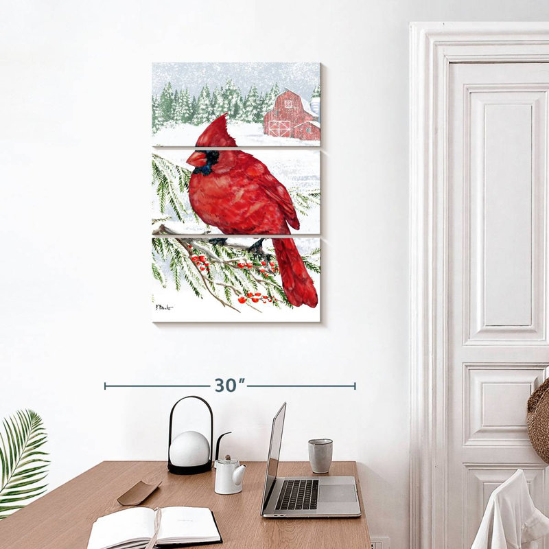 Brampt Crimson Cardinal II, 32" H x 20" W