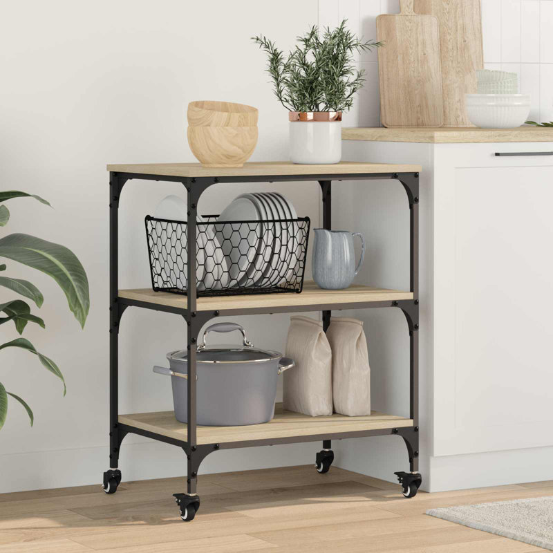 Engineered Wood Bar Cart