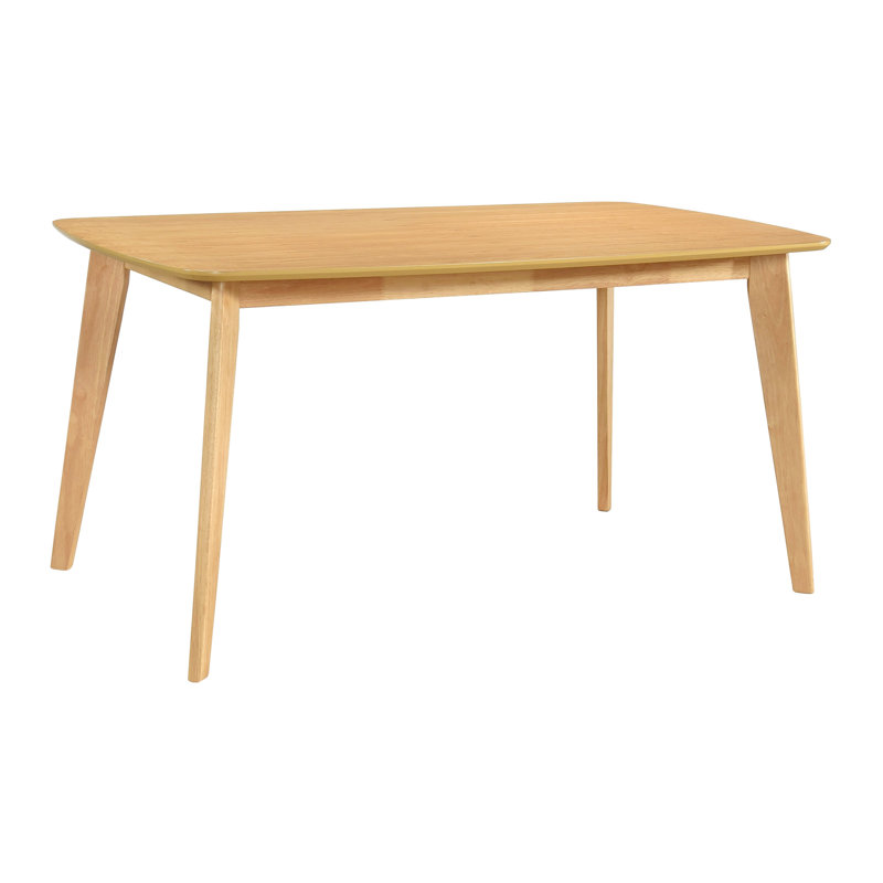 6 tables de salle à manger décontractées en chêne naturel - bois, placage de frêne de conception moderne et chêne en bois d'ingénierie, 6 places assises
