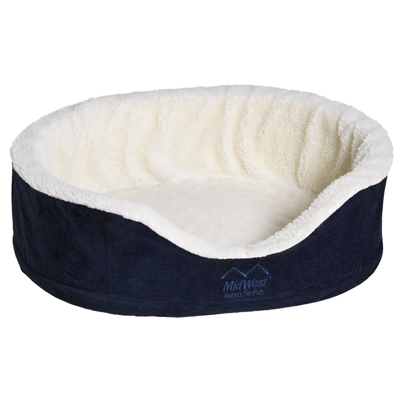 Lit gigogne orthopédique Mid's West, Moyen (l 29 po x P 29 po x H 8,5 po), Bleu marine