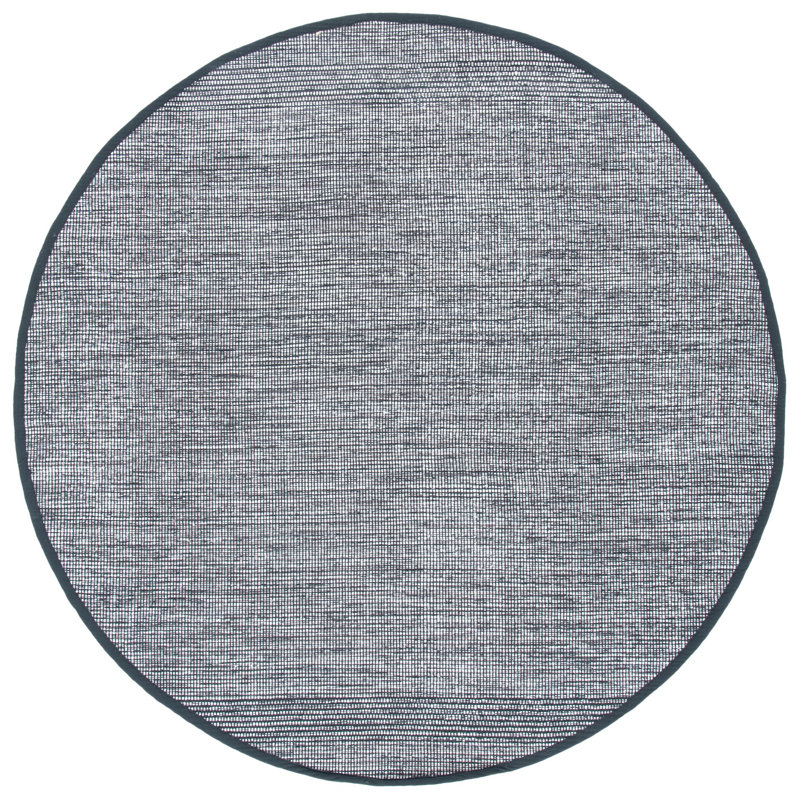 Montauk Hand Woven Cotton Rug, Round 6'
