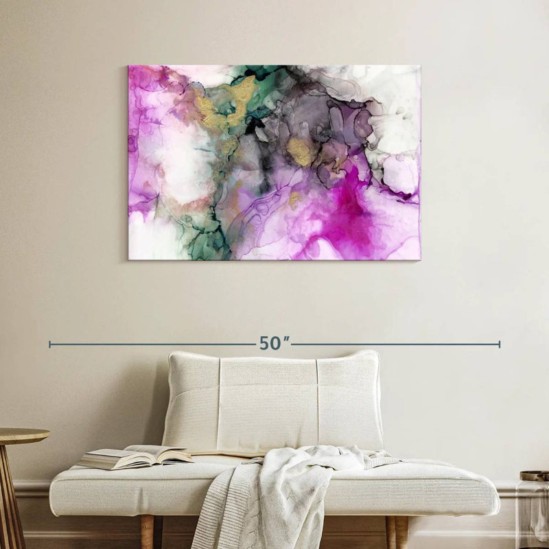Avery Magenta Expression I, 26" H x 39" W