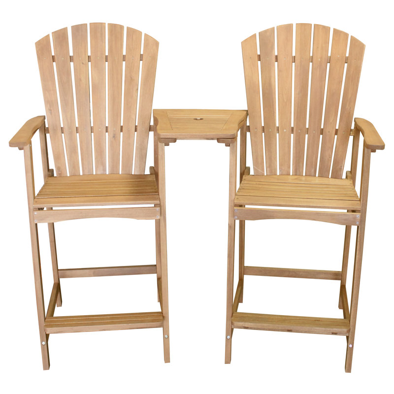Chaise Adirondack en bois massif Rochell