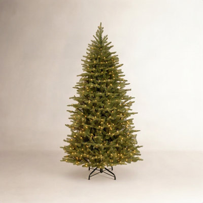 Nordic Flocked Pre-Lit Spruce Christmas Tree