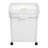 Ingredient Bin, 10.5 Gallons Capacity Ingredient Storage Bin, PP Material Flour Bins On Wheels, White Shelf Ingredient Bin with Scoop and Sliding Lid, Commercial Storage Bins