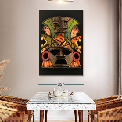 Senne Aztec Wooden Mask