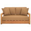 Montford Teak Loveseat with Cushions-1642054016