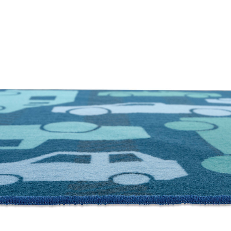 Rectangle Machine Tufted Nylon Rug, Rectangle 3' x 4'6"