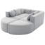 Canapé modulaire modulaire à assise profonde et design incurvé-117582192