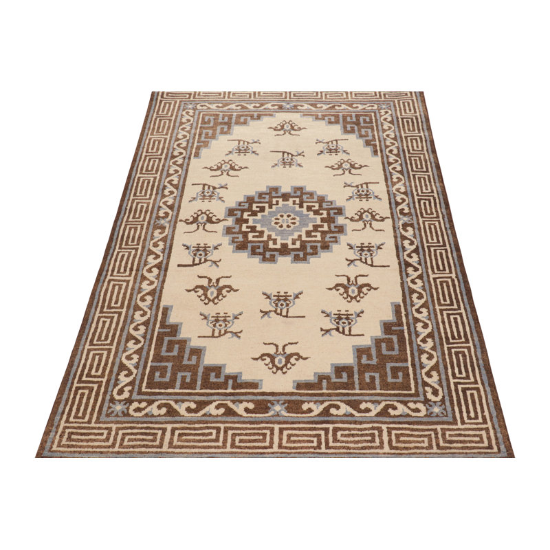 One-of-a-Kind Rectangle 9'3" X 11'8" Hand Knotted Area Rug, Rectangle 3' x 4'