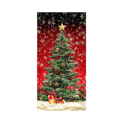 Kbndieu Christmas Door Curtain Decoration Door Cover Christmas Scene Layout Background Cover