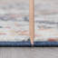 Tapis abstrait bleu / gris / orange Aba-1042249751