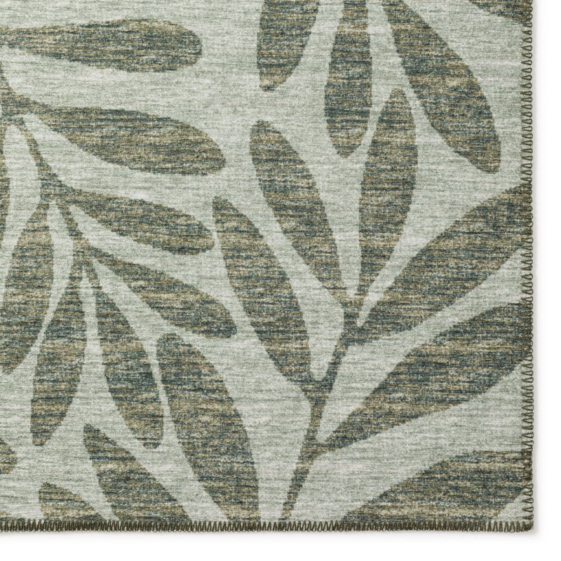 Tapis vert tissé à la machine Duffield, Rond 8 pi