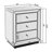 Flash Mirror Three Drawer Cabinet
