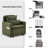 87''L 3-In-1 Convertible Sleeper Chair Bed, 3-Section Extra Length Adjustable Backrest  With 2 Cushions & Storage Bag-1712303263
