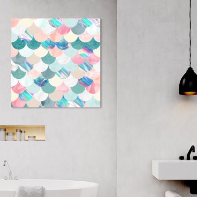 « pastel holographique sirène balances », art sur toile Mikel