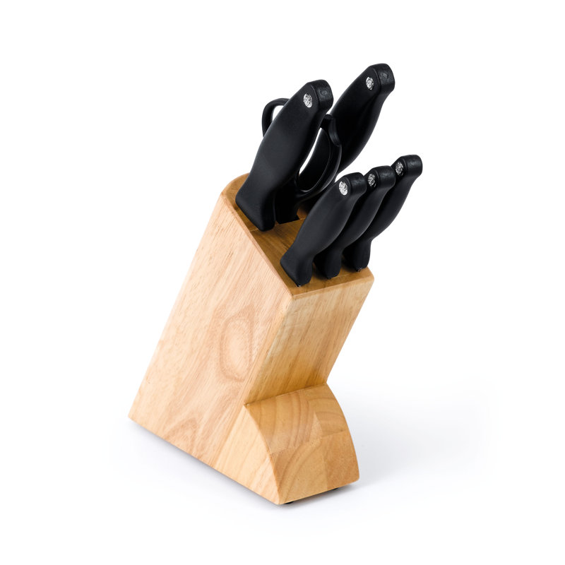 Kitchen Devils 7 Piece Stainless Steel Knife Block Set