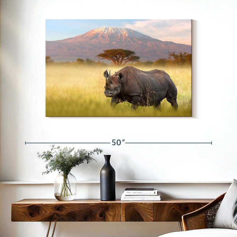 Rhinocéros Hosking Amboseli, H 26 po x l 39 po