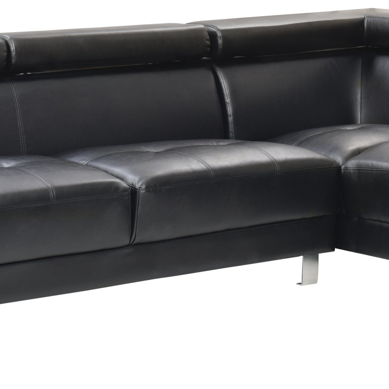 Canapé modulaire longue durée (sans repose-pieds), Noir