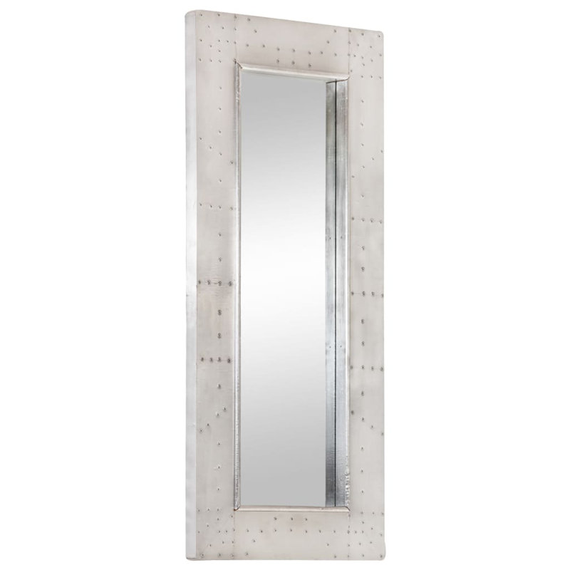 Simoneaux Metal Flat Wall Mirror, 110cm H x 50cm W