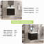 Meuble-lavabo mural simple 23,6 po avec plateau en résine-115172956-115172959